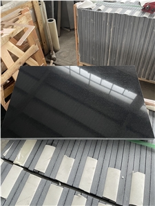 China Shanxi Pure Absolute Black Granite Tiles