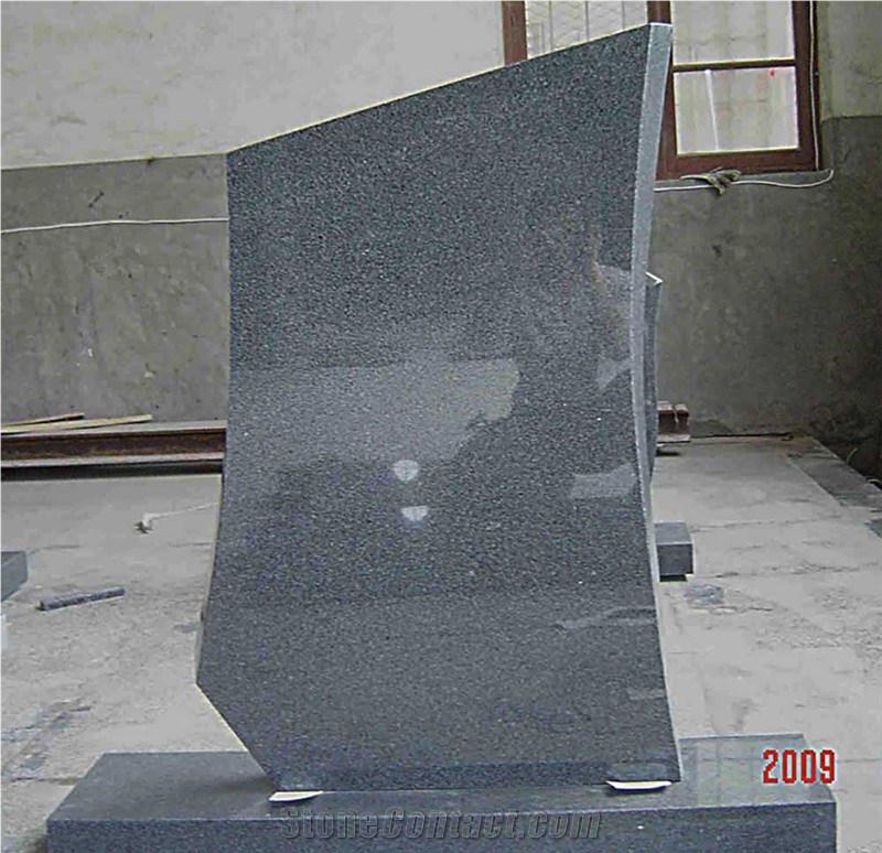 G654 Granite Upright Headstone America Cemetery