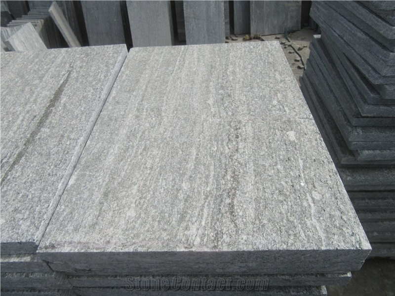 German Flamed G302 Granite Floor Tiles