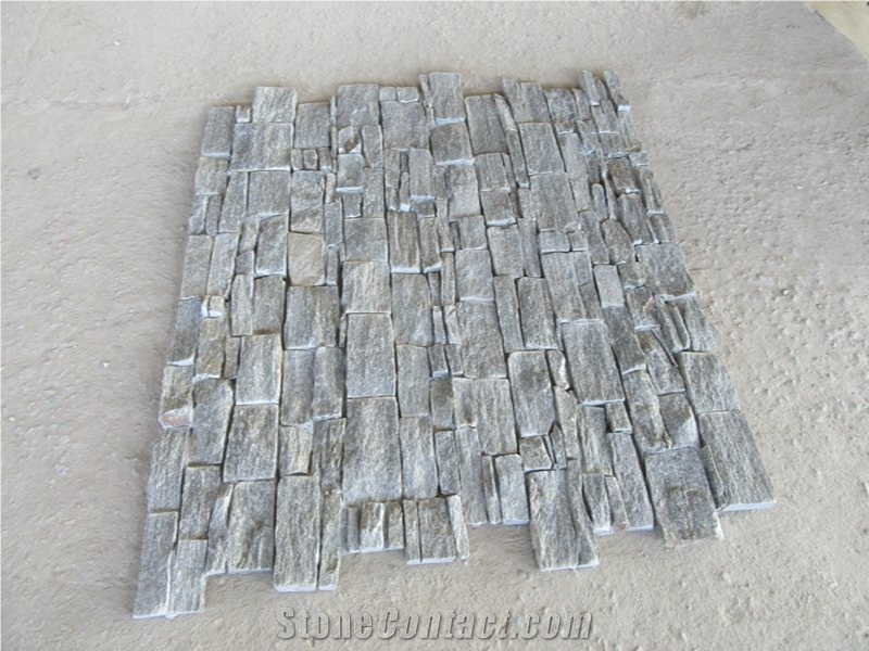 Green Quartzite Natural Stone Veneer Ledger Panels