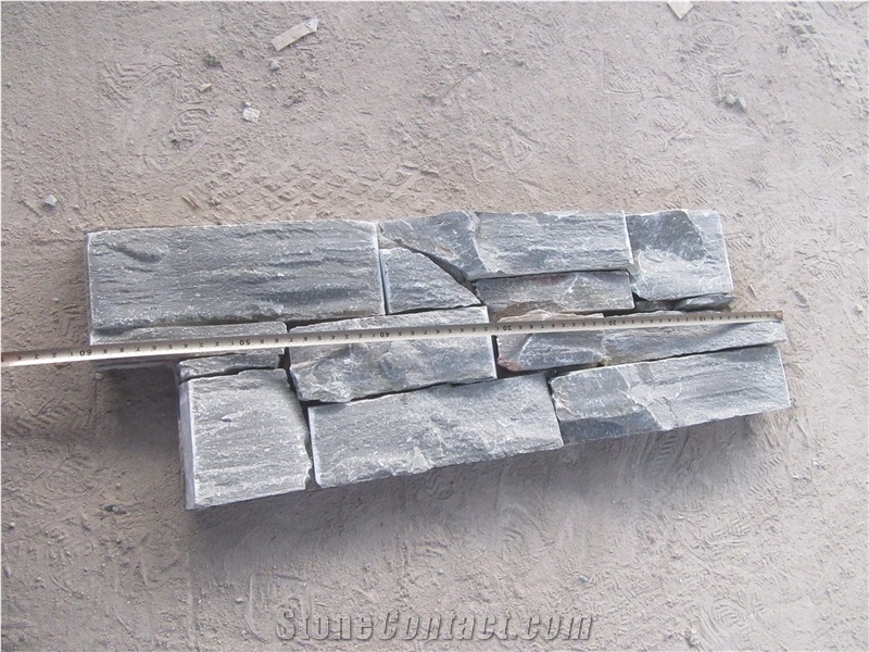 Grey Slate Cultured Stone,Shapes Z&S,Ledge Stone