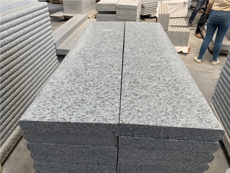 Outdoor New G623 Granite Round Steps Treads