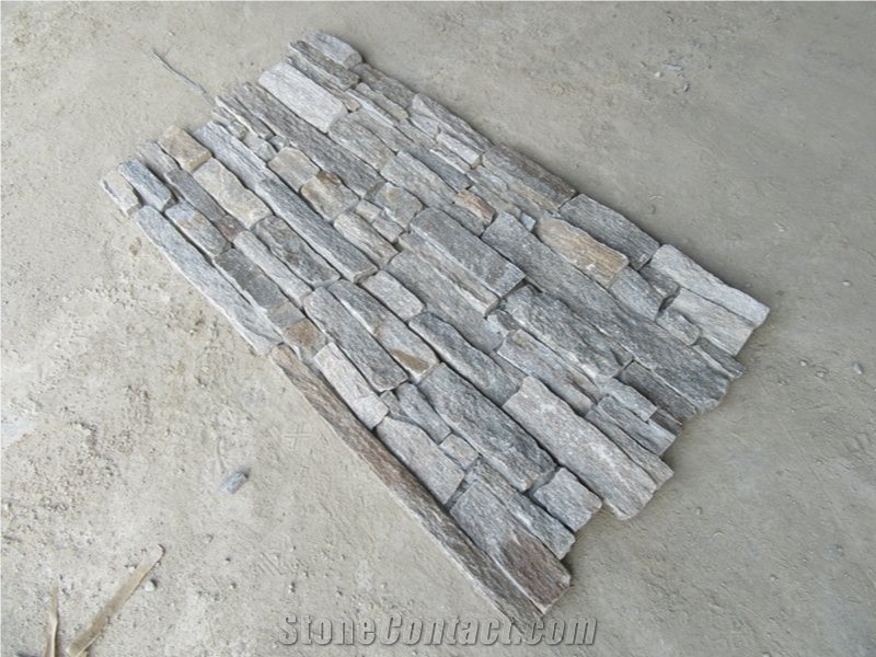 Pink Quartzite Outdoor Stacked Cultured Stone