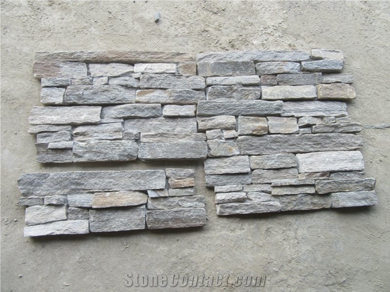 Pink Quartzite Outdoor Stacked Cultured Stone