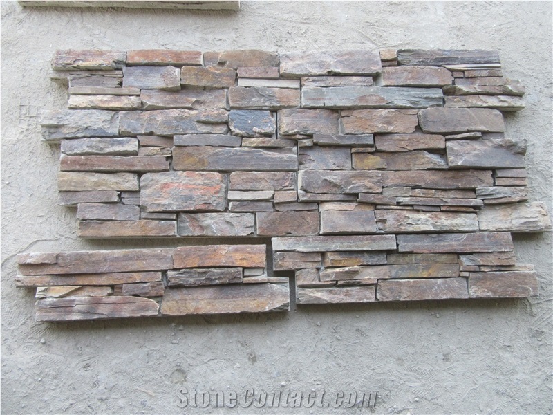 Rusty Cultural Stone,Shapes Z and S,Feature Wall