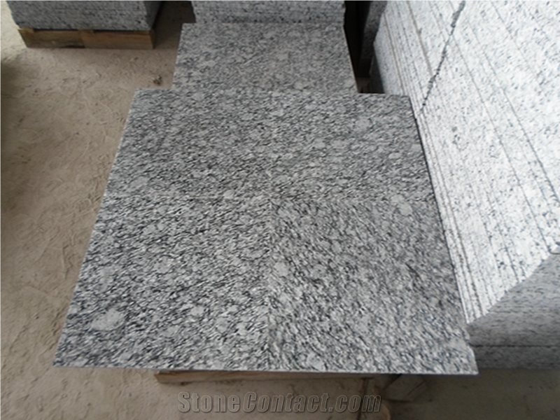 Seawave White Granite Floor Tiles Wall Application