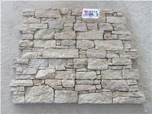 Tiger Skin Yellow Cement Stacked Stone Veneer