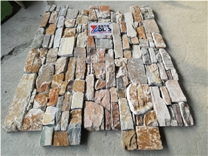 Yellow Wooden,Cultured Stone,Stacked Stone Veneer