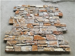 Yellow Wooden,Cultured Stone,Stacked Stone Veneer