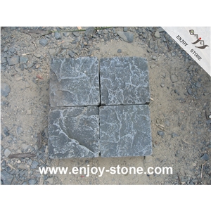 Natural Split + Tumbled Basalt Graden Cobblestone