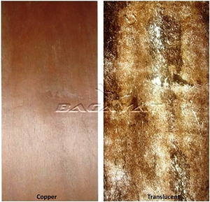 Copper Sslate New Stone Veneer, Translucent Stone Veneer Sheets
