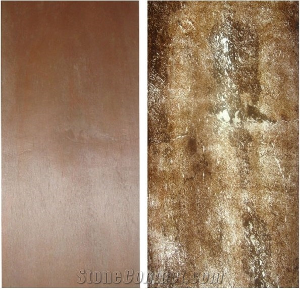 Copper Sslate New Stone Veneer, Translucent Stone Veneer Sheets