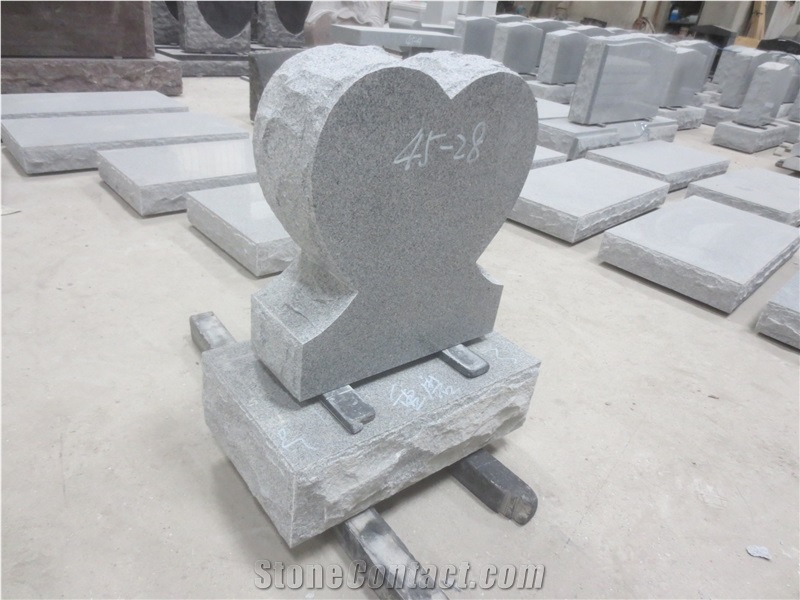 Engraved Heart Headstones Tombstone Monument
