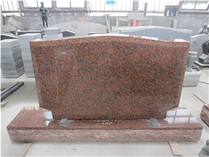 G562 Red Granite Engraved Headstones Cemetery