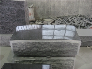 G654 Dark Grey Granite Headstone Monument