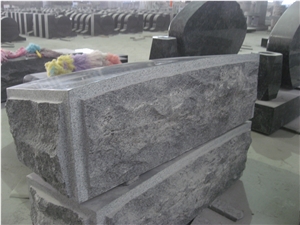 G654 Dark Grey Granite Headstone Monument
