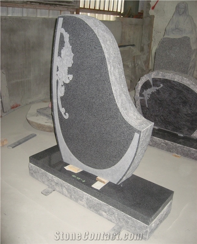 G654 Granite Tombstone Custom Monuments