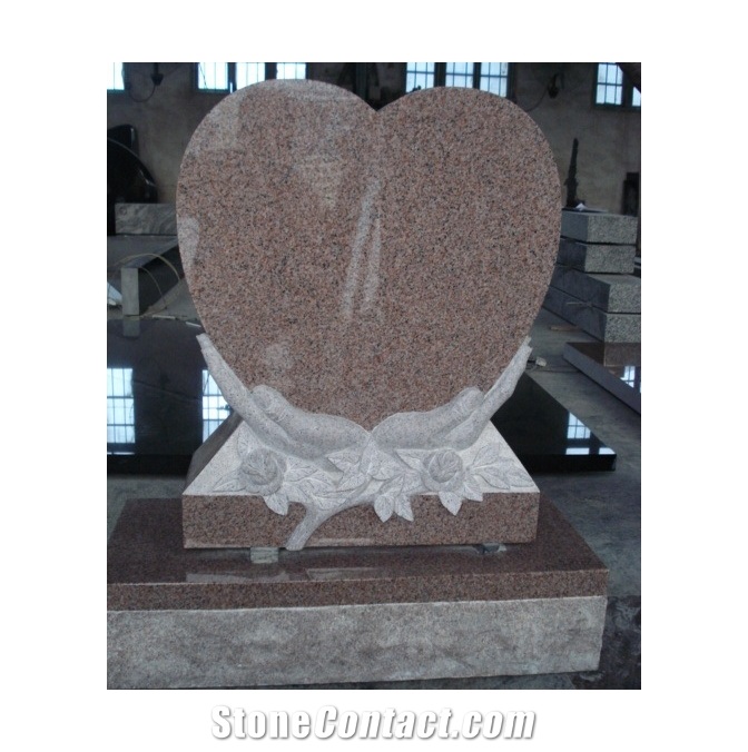 Granite Heart Tombstone Celtic Headstone Monument