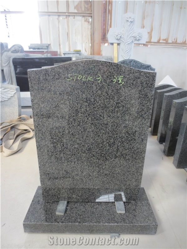 Grey Granite Tombstone Celtic Headstone Monument