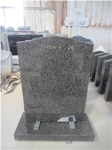 Grey Granite Tombstone Celtic Headstone Monument
