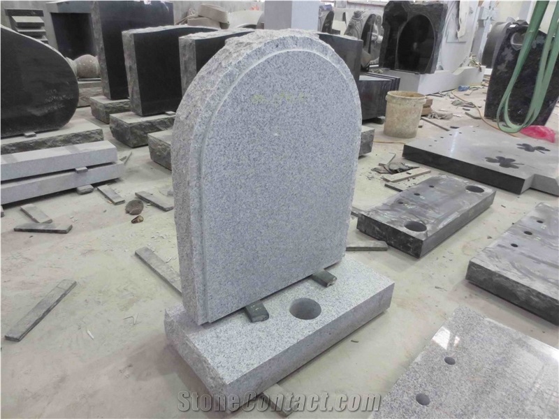 Light Grey Granite Tombstone Headstone Monument from China ...