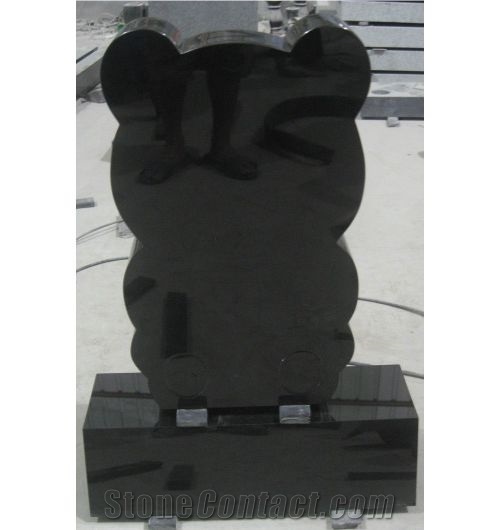 Monument Bear Tombstone Laser Etched Headstones