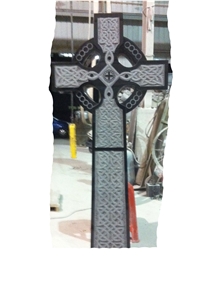 Monument Cross Tombstone Laser Etched Headstones