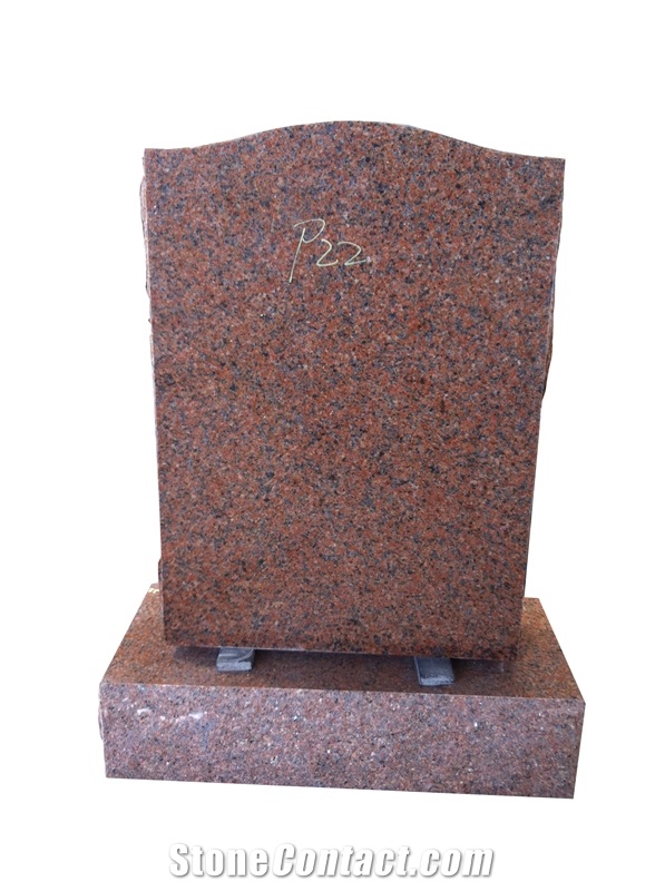 Red Granite G562 Cemetery Headstone Memorials