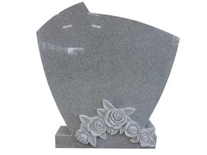 Unique Design Rose Flower Headstone Monument