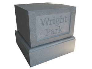 Western Style Tombstone Cross Headstone Monument