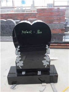 Western Style Tombstone Heart Headstone Monument