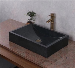 Black Granite Sink Basin New Design Small Size