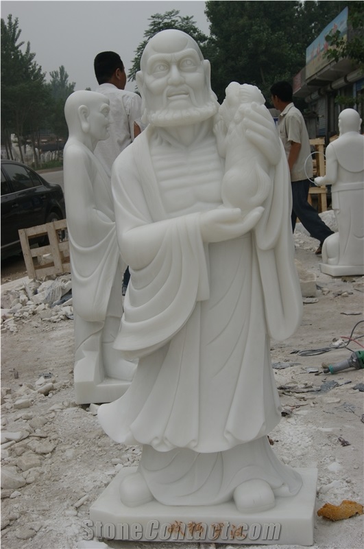 Buddha Priest God Statue Portrait Sculpture