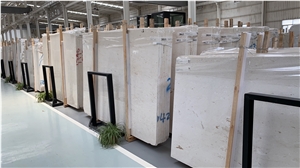 Moon Beige Marble White Big Slabs and Tiles