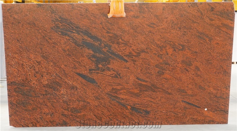 Indian Red Multi Granite Slabs
