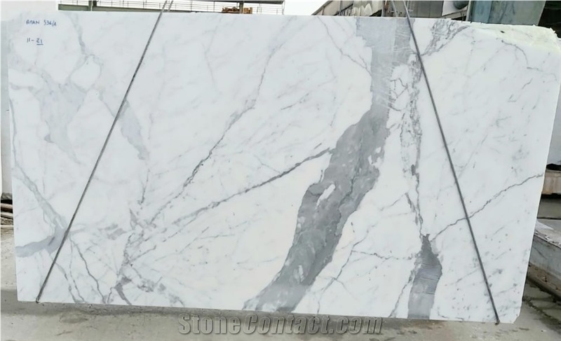 Bianco Statuario Marble Slabs, Italy Marble Slabs