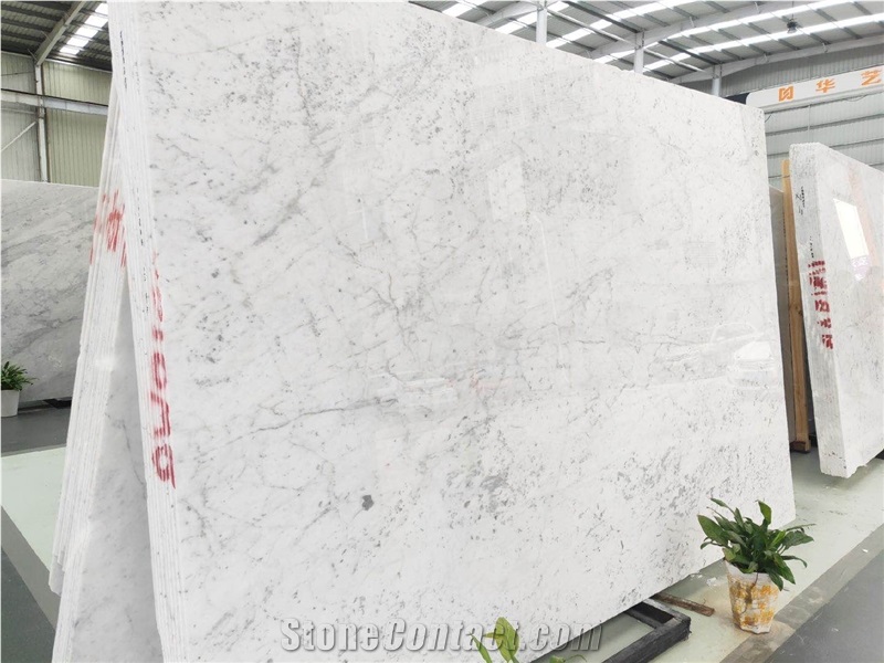 Italy Bianco Carrara White Marble Slabs