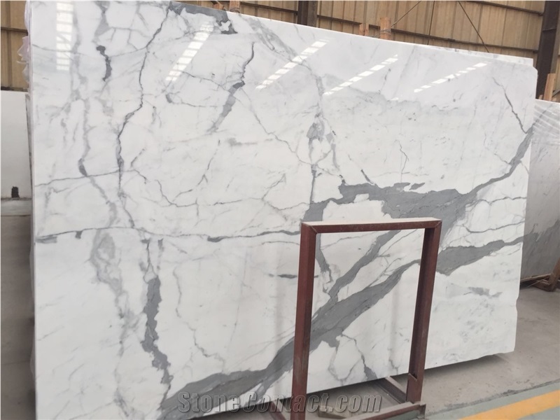 Italy Bianco Carrara White Marble Slabs