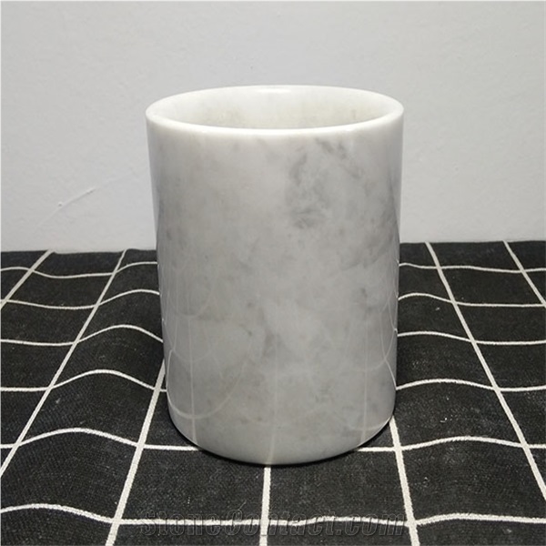 White Marble Candle Jars,Candle Holders