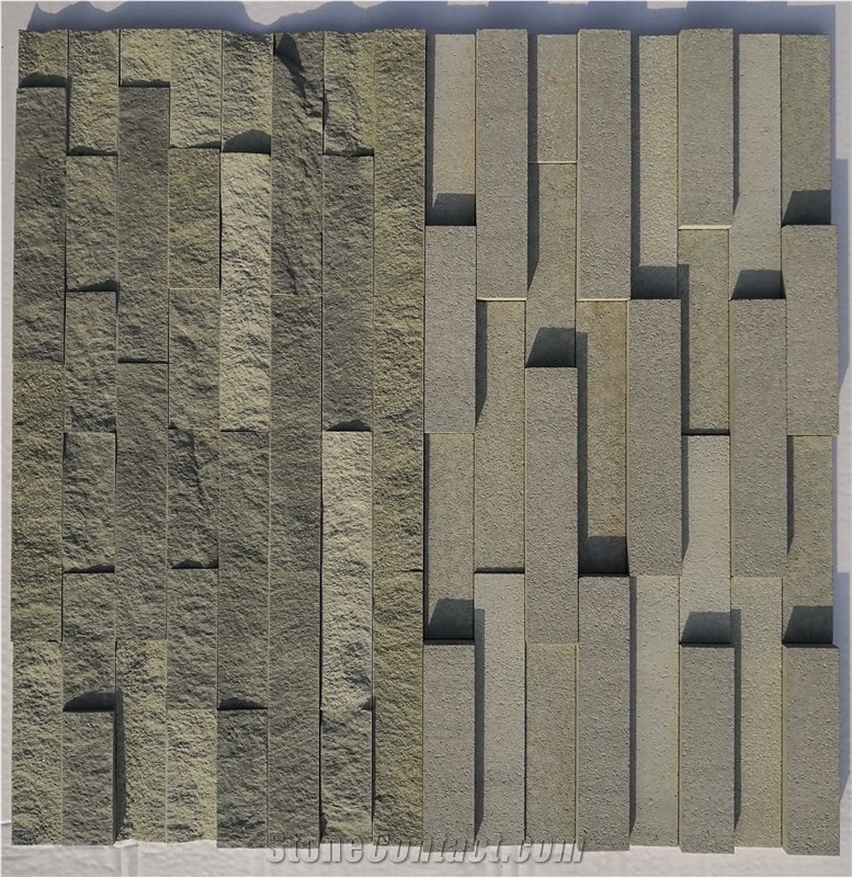 Waterfall Black Limestone Ledge Stone Panels