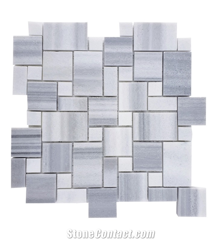 Miniversailles Pattern Equator Marble Polished Mosaic