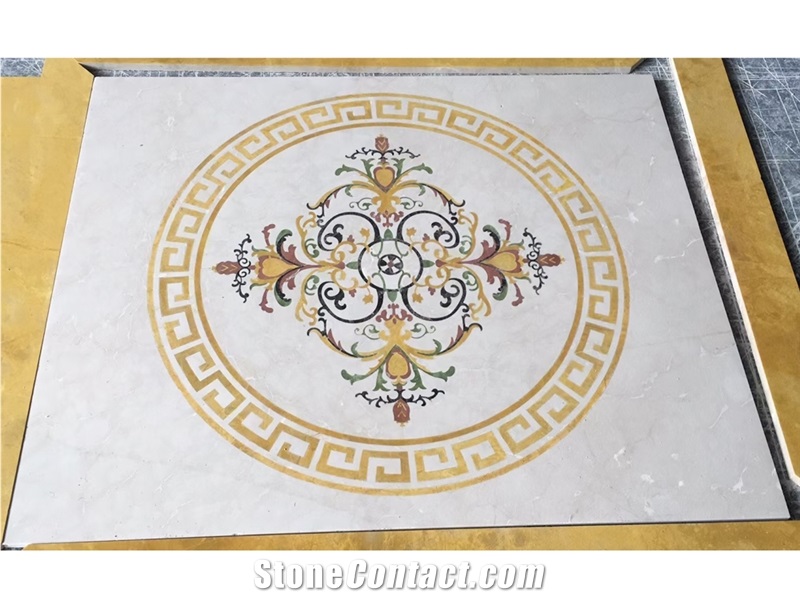 New Design And Style Marble Waterjet Medallions