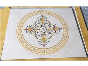 New Design And Style Marble Waterjet Medallions
