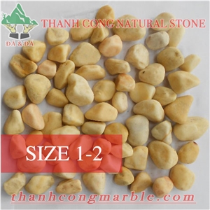 Yellow Jasper Vietnam Yellow Marble Pebble Stone