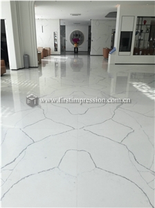 China Calacatta Quartz Slabs,Tiles for Floor,Wall