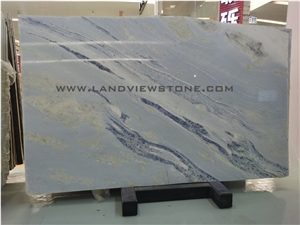 Azul Cielo, Sky Blue Marble Slab Wall Tile Pattern