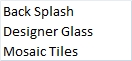 Back Splash Designer Glass Mosaic Tiles