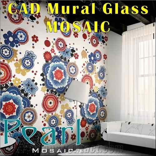 Glass Mosaic Tiles Wall Mural