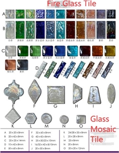Fire Glass Tiles,Glass Beads,Glass Pebble,Tempered Glass Mosaic