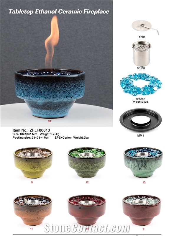 Table Fire Bowl,Burner Bio Ethanol Candle